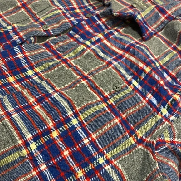 L. L. Bean Signature Organic Cotton Flannel Button Up Shirt Slim Fit XXL 507625 - Picture 4 of 14
